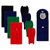 8Pcs 4 Colors Plush Cloth Watch Storage Pouches with Snap Button TP-DR0001-05-1