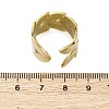 304 Stainless Steel Open Cuff Ring for Women RJEW-Z083-02G-02-5