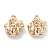 Brass Micro Pave Cubic Zirconia Pendants KK-M102-44G-1