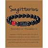 12 Constellation Natural Round Carnelian Beads Stretch Bracelets WGD22B0-01-1