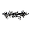 Flower Alloy Rhinestone Hair Barrettes LS-PHAR-S604-01AS-04-1
