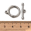 Non-Tarnish 304 Stainless Steel Toggle Clasps STAS-Q324-11P-3