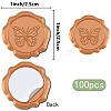 100Pcs Adhesive Wax Seal Stickers DIY-CP0011-01A-2