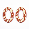 Opaque Printed Acrylic Pendants MACR-N011-006-3
