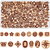 160Pcs 16 Styles Opaque Acrylic Beads SACR-SC0001-63-1