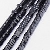 Electroplate Non-magnetic Synthetic Hematite Beads Strands G-J174-3x3mm-07-1