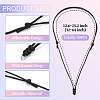 Eco-Friendly Korean Waxed Polyester Braided Adjustable Necklace Makings NJEW-TAC0015-04-3