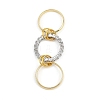 Brass Micro Pave Cubic Zirconia Finger Rings RJEW-D325-01PG-04-5