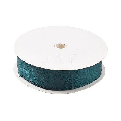Imitation Leather Polyester Ribbon X1-DIY-R050-02G-1