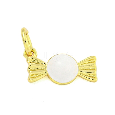 Rack Plating Brass Enamel Pendants KK-U021-04F-G-1