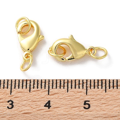 Rack Plating Brass Lobster Claw Clasps KK-F090-26G-02-1