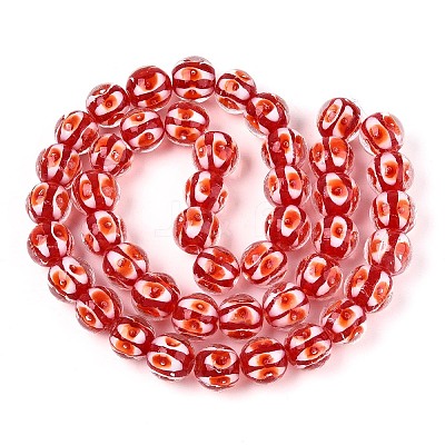Handmade Lampwork Beads Strands LAMP-N028-20F-1