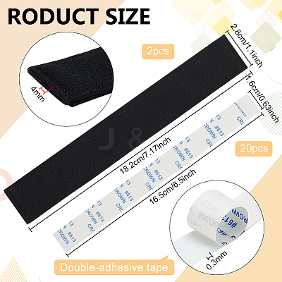 Rectangle Cloth Sweat Liner DIY-WH0632-35A-01-1