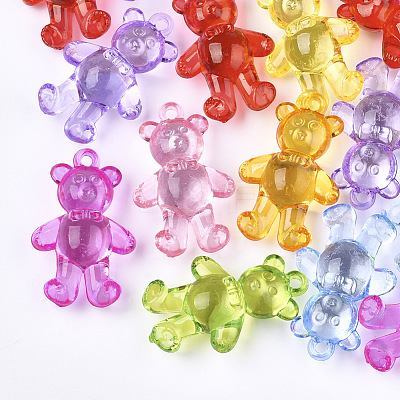 Transparent Acrylic Pendants X-TACR-S133-026-1
