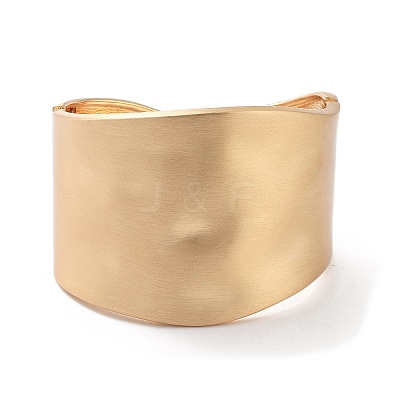 Alloy Wide Hinged Bangles BJEW-C058-02C-G-1