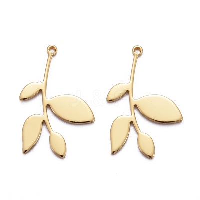 Brass Pendants KK-Z009-12G-1
