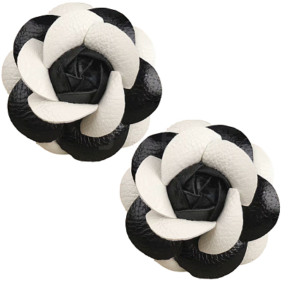 PU Leather Alligator Hair Clips for Girls OHAR-WH20008-18B-1