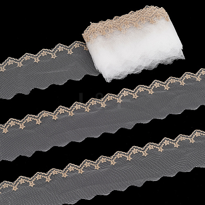 10 Yards Polyester Lace Trim OCOR-ME0001-06-1