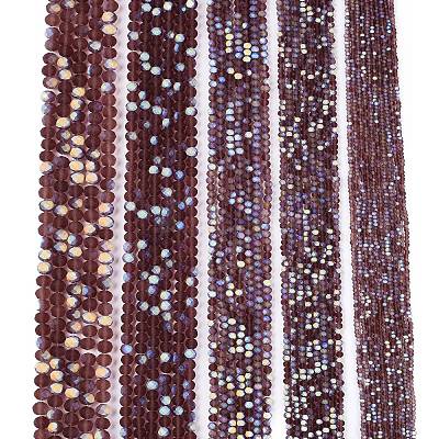 Transparent Glass Beads Strands EGLA-A044-T1mm-MB13-1