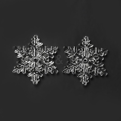 Transparent Acrylic Connector Charms TACR-FS0001-40-1