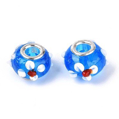 Handmade Lampwork European Beads LAMP-Q029-03E-1