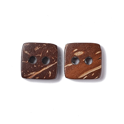 Square Carved 2-hole Basic Sewing Button NNA0YYM-1