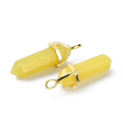 Natural Peridot Pointed Pendants G-G025-01G-19-1