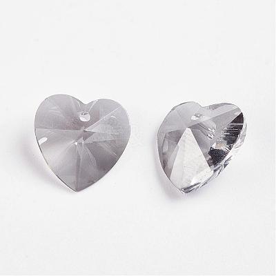Faceted K9 Glass Charms EGLA-P026-H02-1