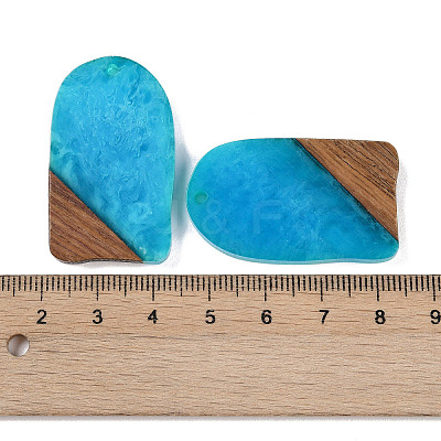 Resin & Wood Pendants WOOD-F015-13F-1