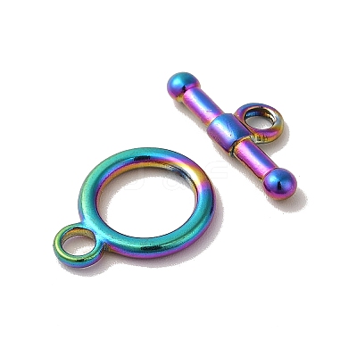 Ion Plating(IP) 304 Stainless Steel Toggle Clasps STAS-H212-19MC-1