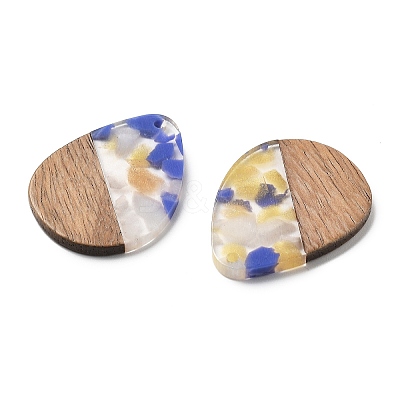 Resin and Walnut Pendants FIND-R051-04B-1