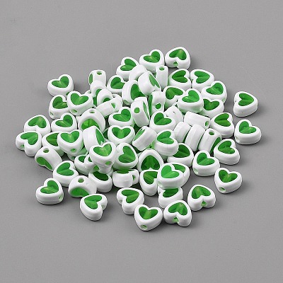 50Pcs Plastic Beads KY-WH0006-03B-1