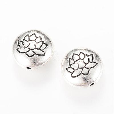 Tibetan Style Alloy Beads TIBEB-Q067-08AS-RS-1