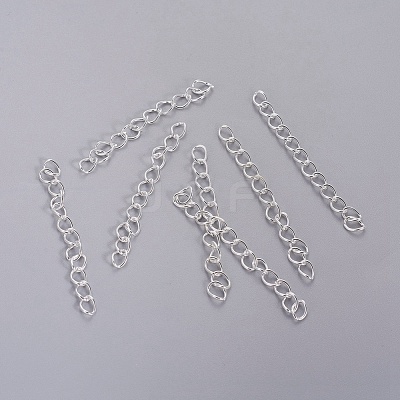 Iron Ends with Twist Chain Extension for Necklace Anklet Bracelet CH-CH017-S-5cm-1