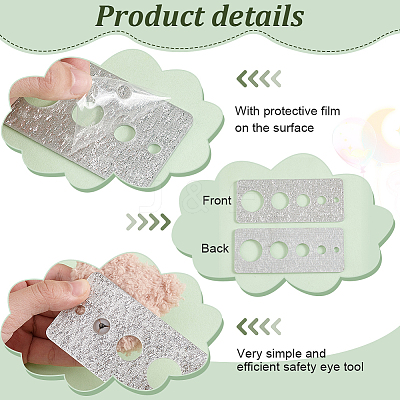Acrylic Safety Eye Insertion Tool for Toy Making TOOL-WH0127-45B-1