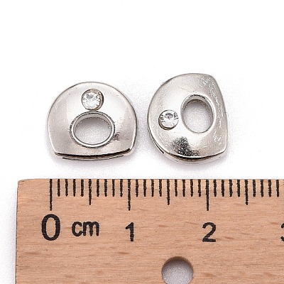 Letter Slider Beads for Watch Band Bracelet Making ALRI-O012-D-NR-1