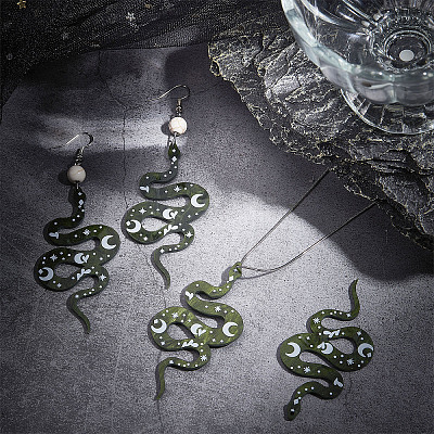 Western Style Acrylic Big Pendants SACR-SC0001-09-1