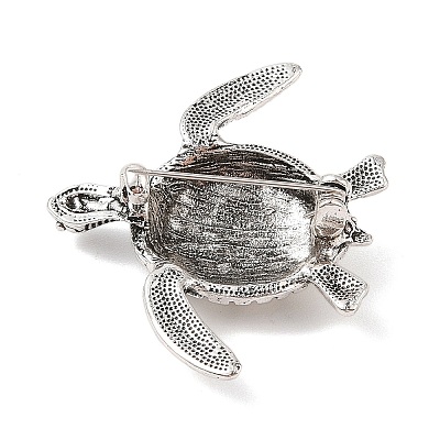 Tibetan Style Alloy Sea Turtle Brooches JEWB-S023-06B-1