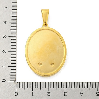 Ion Plating(IP) 304 Stainless Steel Pendants STAS-R231-18G-05-1