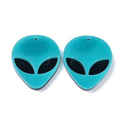 Opaque Acrylic Pendants MACR-P023-01C-1