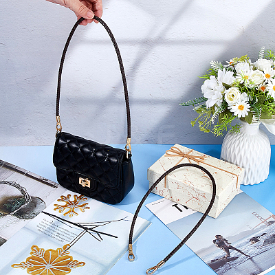 PU Imitation Leather Braided Bag Handles PURS-WH0005-96A-04G-1