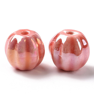 Handmade Pearlized Porcelain Beads X1-PORC-G010-01F-1