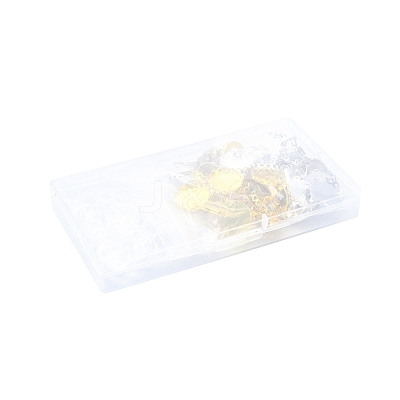30Pcs 3 Colors Brass DIY Leverback Earring Settings KK-FS0002-10-1