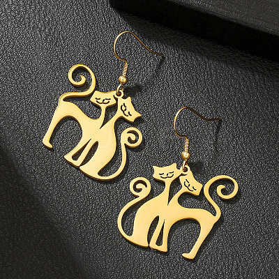 304 Stainless Steel Dangle Earrings FS-WGAFF5E-01-1