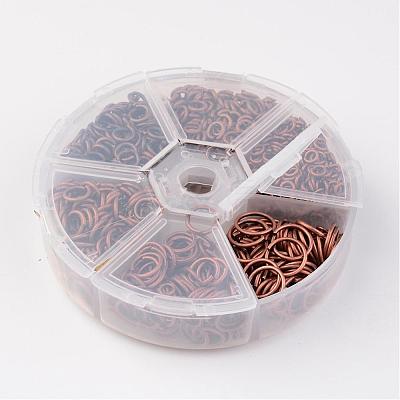 1 Box Brass Open Jump Rings KK-X0068-R-NF-B-1