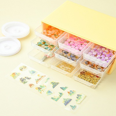 DIY Lampwork Beaded Bracelet Making Kit DIY-FZC0001-01D-1