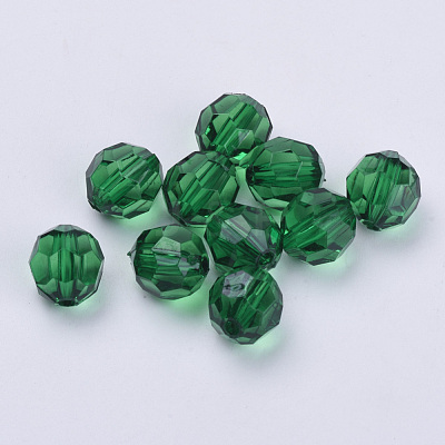 Transparent Acrylic Beads TACR-Q257-10mm-V17-1