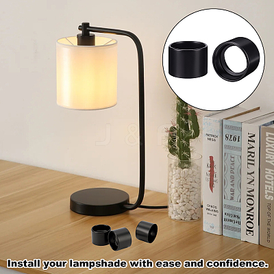 Iron Lamp Shade Collar Rings IFIN-WH0071-38-1