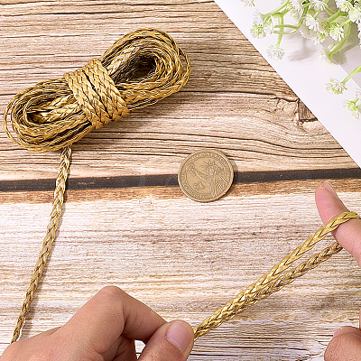 5M 3-Ply PU Leather Braided Cord LC-GF0001-12F-1