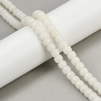 Natural Bodhi Root Beads Strand WOOD-B010-A02-6x8mm-1